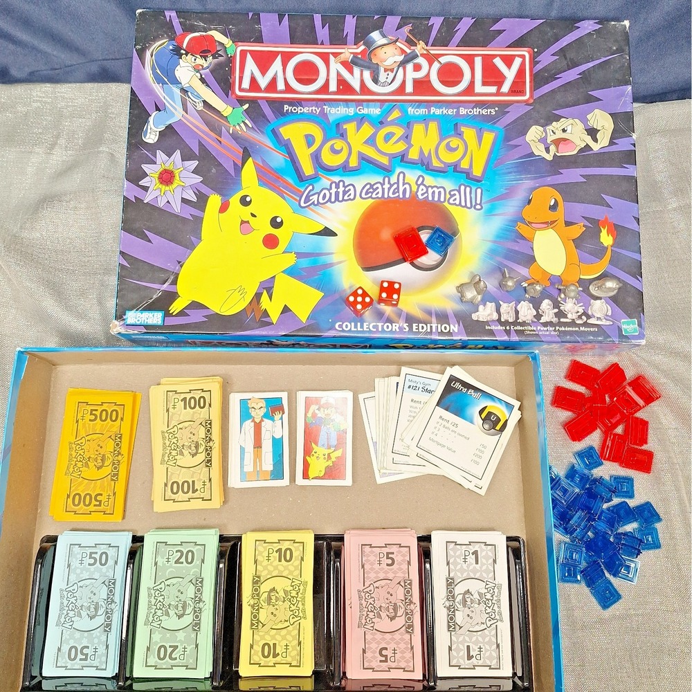 Pokémon Collector Edition Monopoly Board Game Pokemon 41357 Missing 1 figure